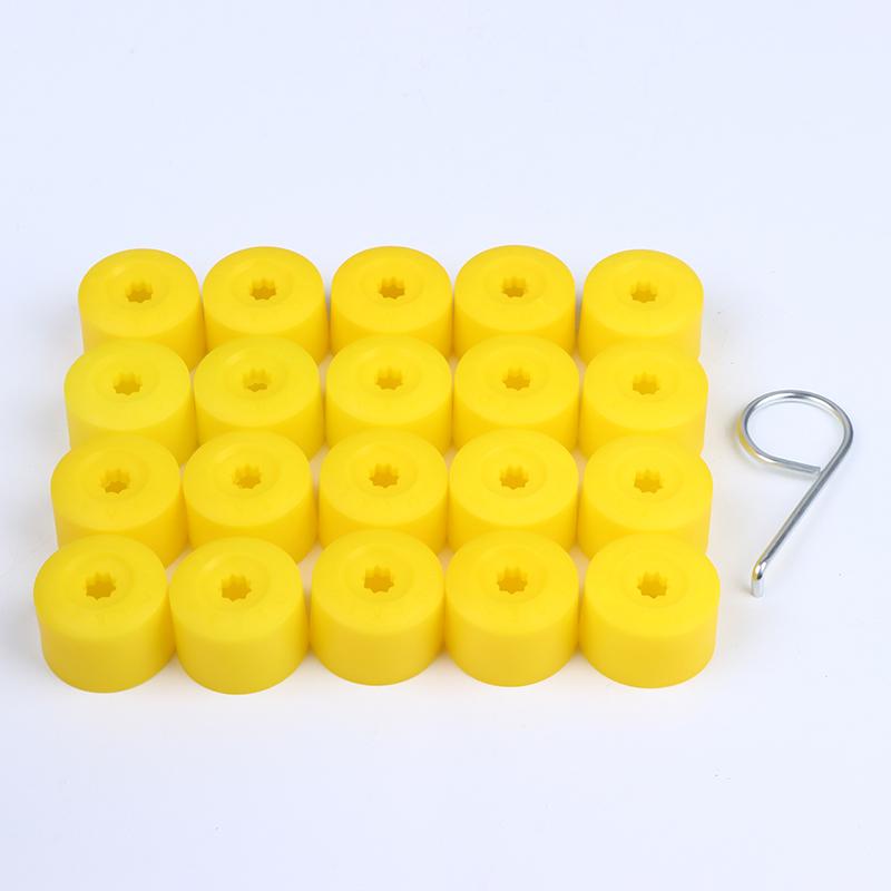 20Pcs Universal Car Wheel Hub Covers 17Mm Universal Wheel Lug Nut Cover Tire Nut Dust Cover Dust Proof Protector Car Accessories