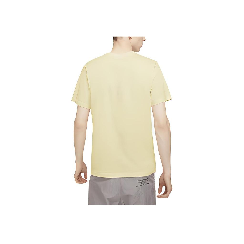 Nike T-shirt da Uomo Girocollo Manica Corta Top Giallo AR4999-113