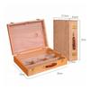 Art Storage Box with Dividers Slim Toolbox Secure for Desktop, Studio