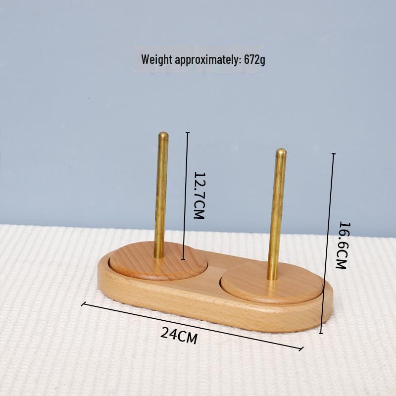 Buche Holz Drehbarer Garn- und Häkelwickler