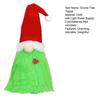 Yousheng Green Gnome Christmas Tree Topper Plush Xmas Elf Tree Topper Decoration for Christmas Tree Holiday Home Decor