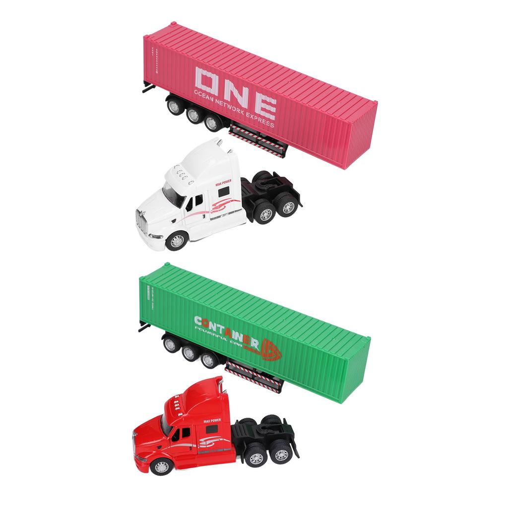 Container-LKW-Modell 1/48 Lebendig Exquisit Schön Dekoratives Spielzeugornament Für Über 3 Jahre