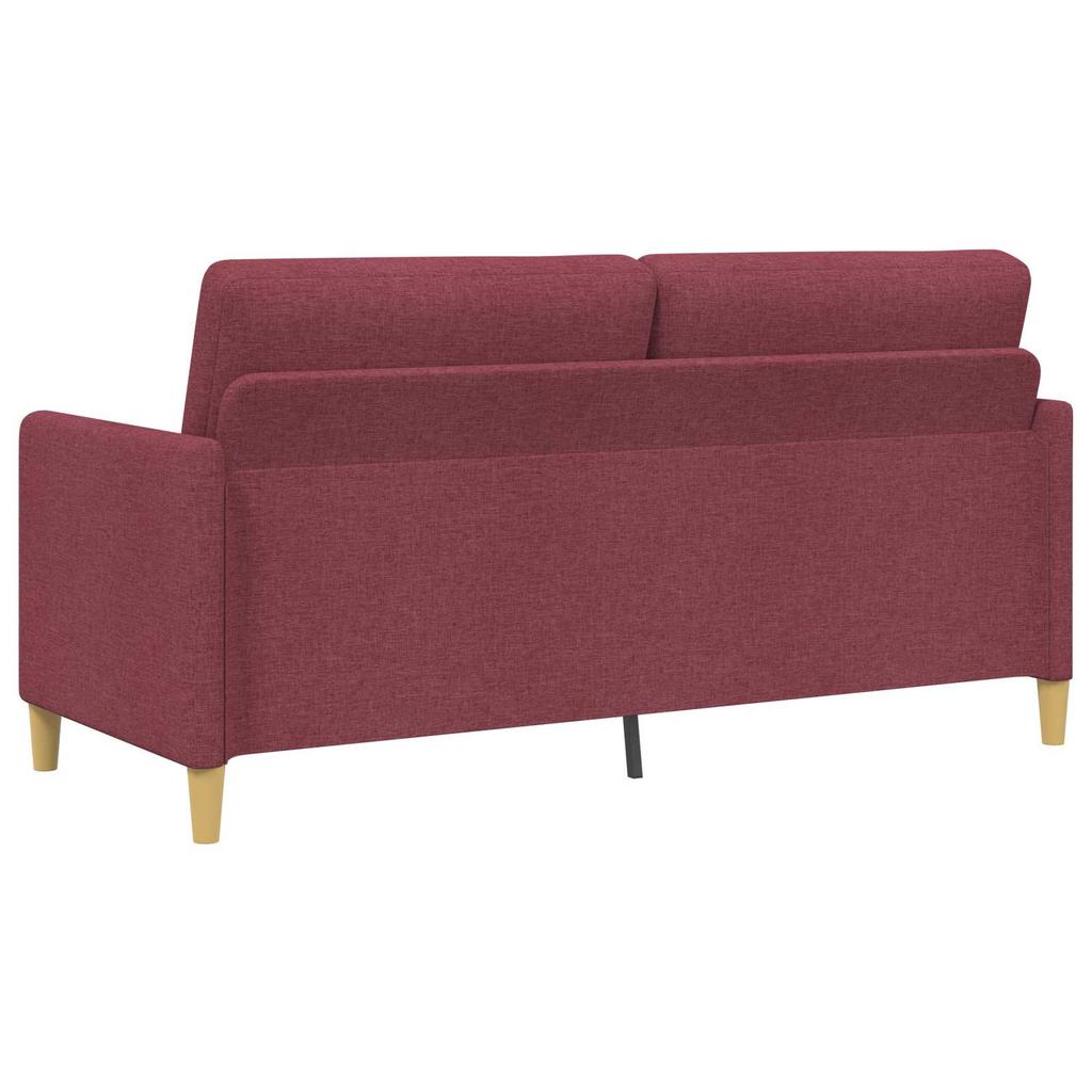 Storage Sofa Set 2 pcs Burgundy Polyester
