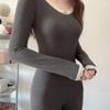 Lace-trimmed, Lightweight Thermal Underwear for Autumn and Winter, Women's Velvet, Sexy, Slimming, Long Johns, Base Layer Shirt Set
