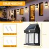 Outdoor Solar Tungsten Wall Light with Motion Sensor IP65 Waterproof LED Safety Light for Patio Outdoor Deck Porch Barn Garage