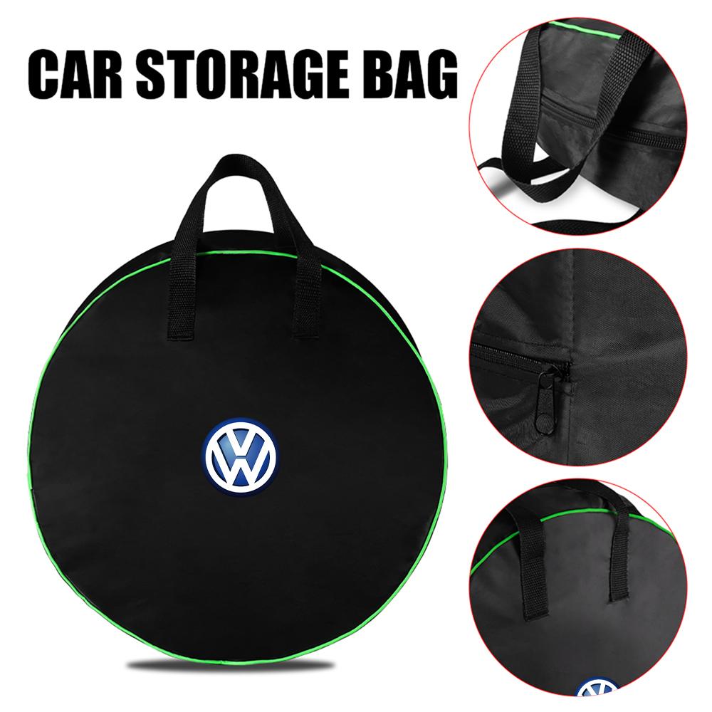 Valve Stems Caps Car Styling Trunk Storage Bag Organizer For Volkswagen VW Rline R Golf Passat CC Polo Touran Beetle Touareg Jet