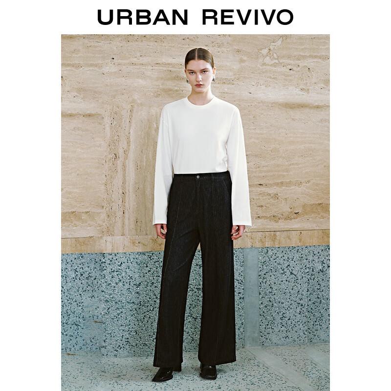 UR Women s Basic Round Neck Long Sleeve T-Shirt L