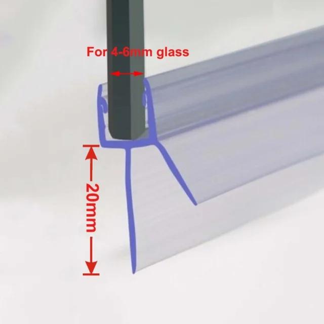 4-6mm Bis zu 30mm Spalt Bad Duschwand Tür Dichtungsleiste Dichtungsband Duschwanddichtung Wasserabweiser Badezimmerzubehör