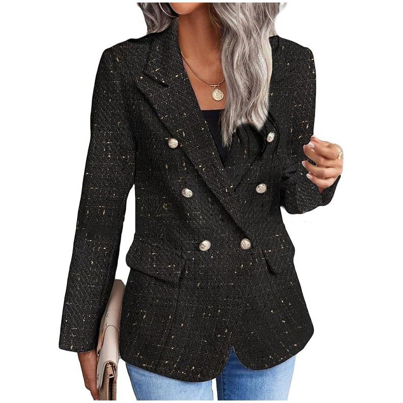 

Женский однобортный пиджак с пуговицами, однотонный женский пиджак, новый офисный женский повседневный пиджак 2XL