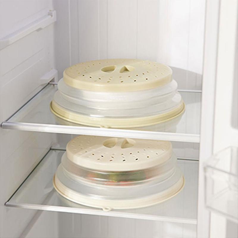 Folding Heating Covers Food Splash-Proof Microwave Cover Multi-Function Microwave Tray With Bottom Fresh-Keeping Cover Tool