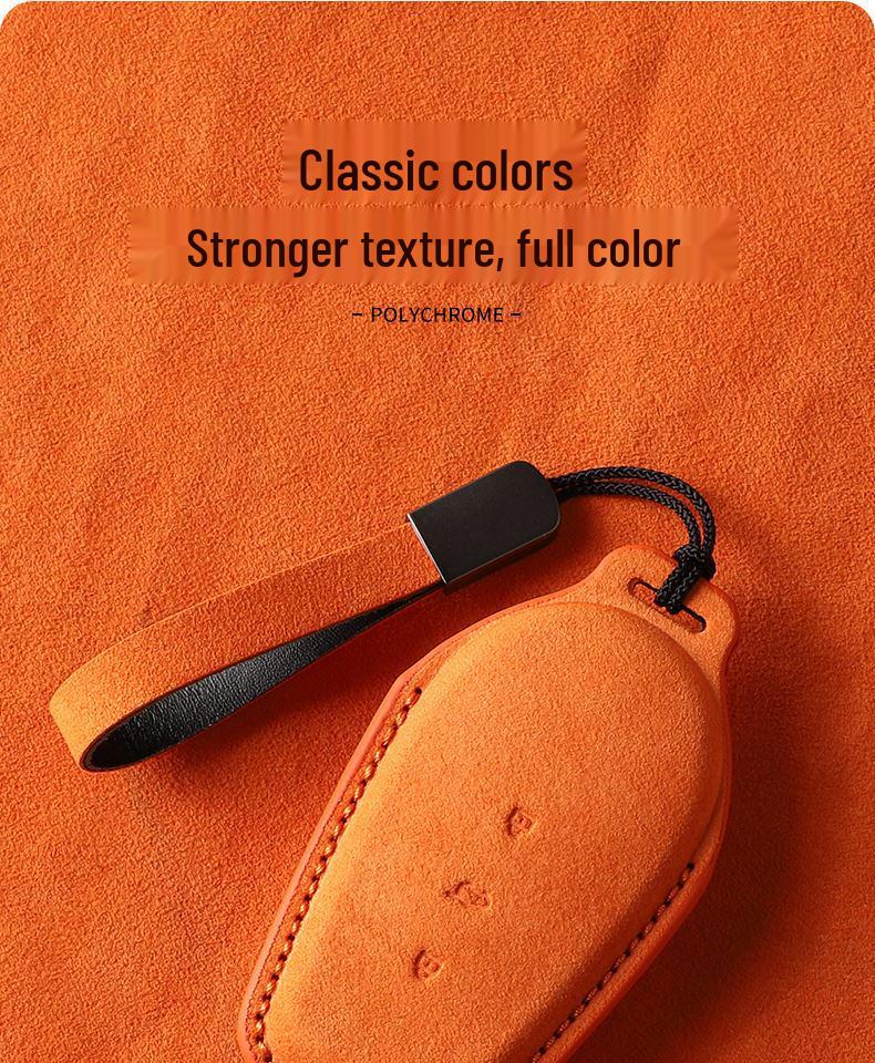 Suede Key Cover for 25 Nissan N7 Models: Fits 625Max, 510Pro & Air New EV Models.