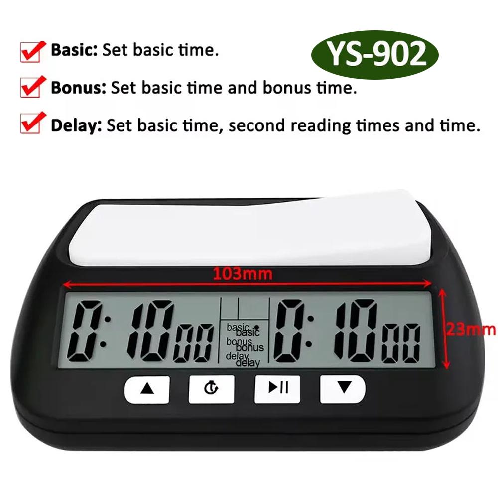 

Multipurpose 3-in-1 Portable Professional Chess Clock Digital Chess Timer Game Timer Tools