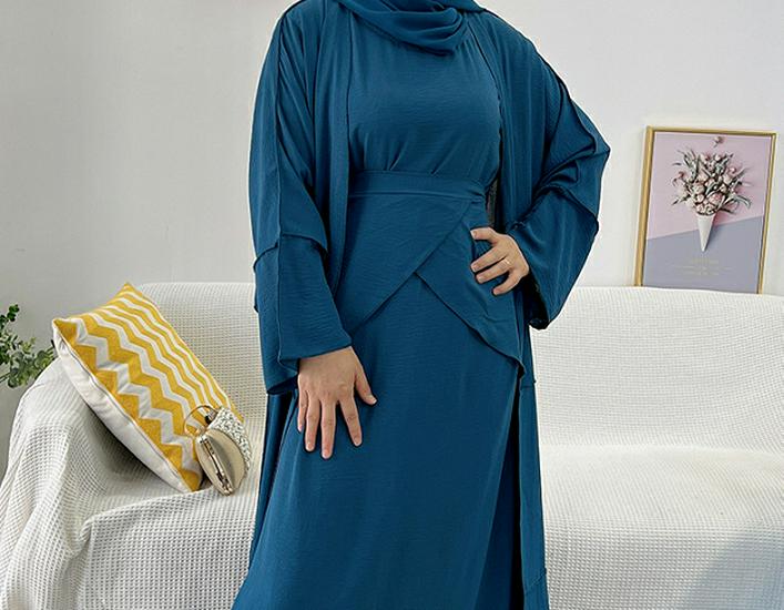 Loriya Solid Color Three-Piece Set LR522 - Turkey & Dubai 2022 Edition