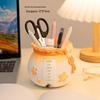 Ins Style Cherry Blossom Cat Pen Holder & Desk Organizer