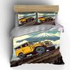 Yellow off-road vehicle design. Bedding sets Duvet cover sets Duvet covers Pillowcases(1 * Duvet Cover 2 * Pillowcases without duvet insert)