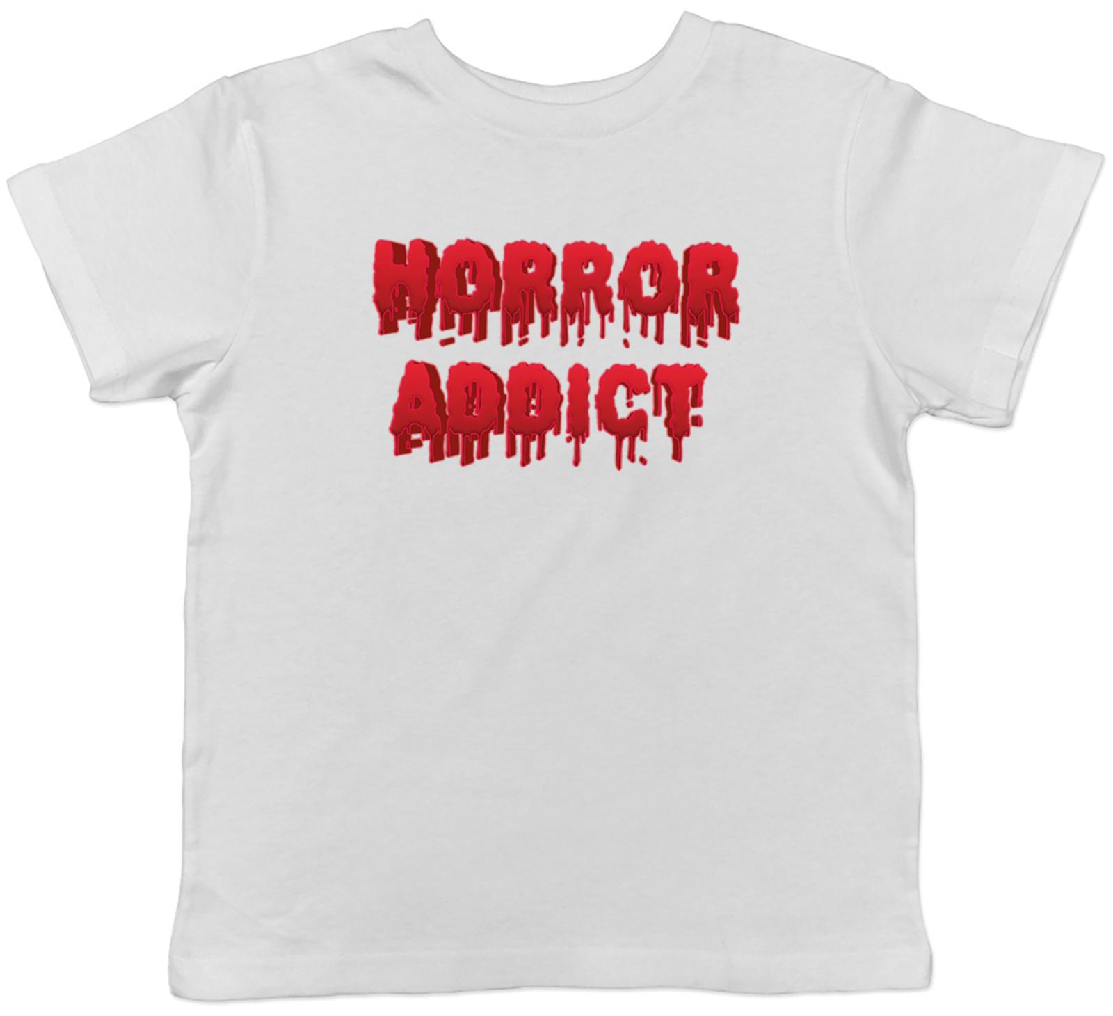 Horror Addict Kids T-Shirt Childrens Boys Girls Gift 110