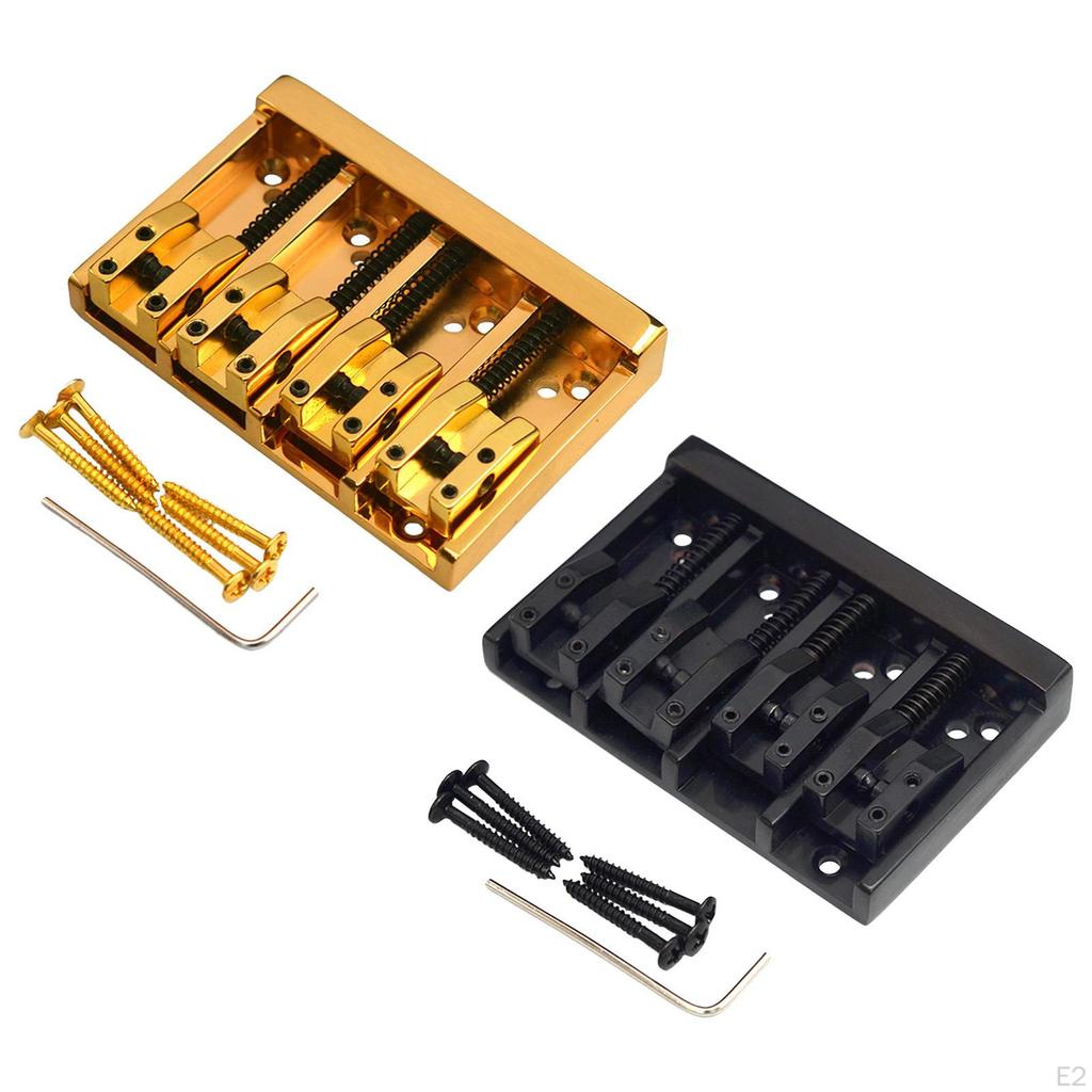 Electric Bass Bridge Replace Kit Music Instruments Accessories Easy To Install for