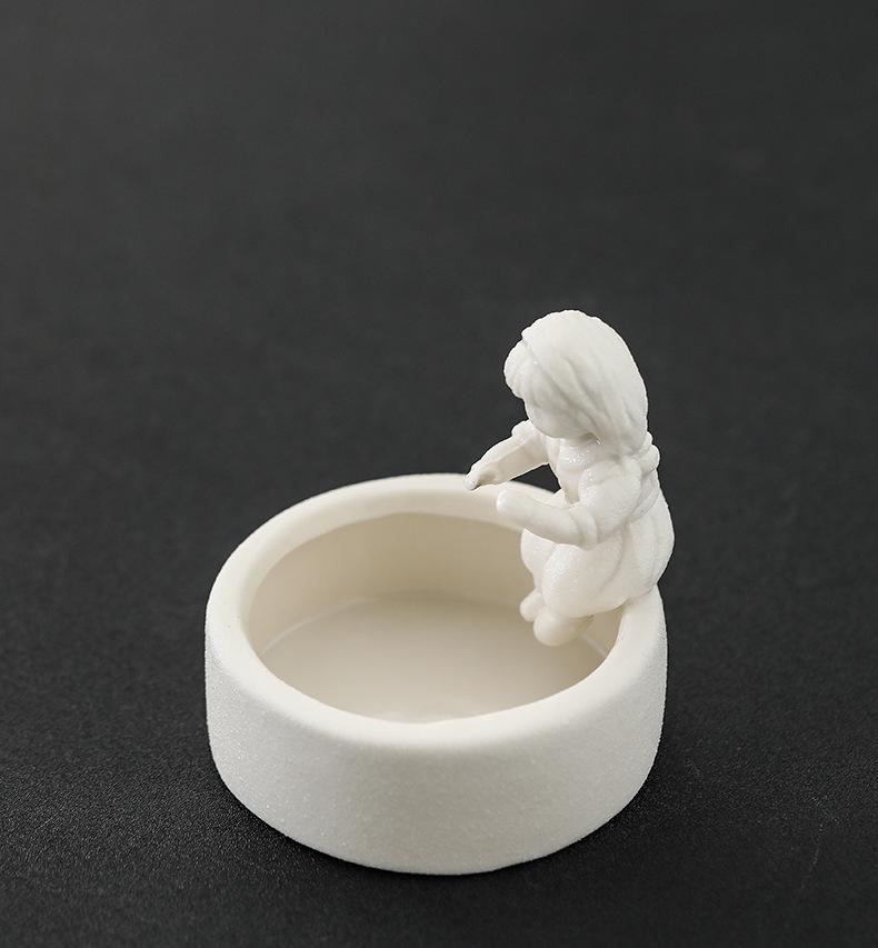 Nordic Ceramic Match Girl Candle Holder - Easter Home Decor Aroma Ornament