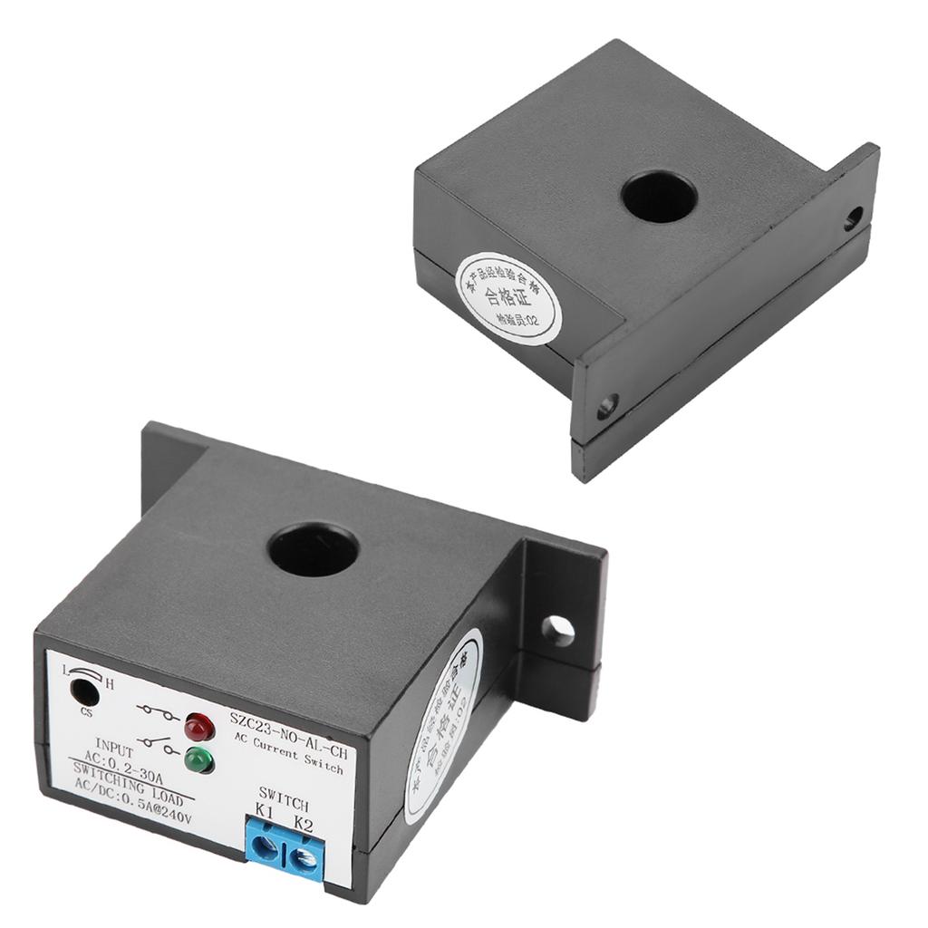 Normally Open Current Sensing Switch Adjustable AC 0.2-30A SZC23-NO-AL-CH Current Sensing Switch For AC Current Monitoring