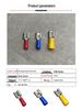Brass Cold-Pressed FDD Female Pre-Insulated Terminal Insert Spring Wiring Connector with Copper Lugs