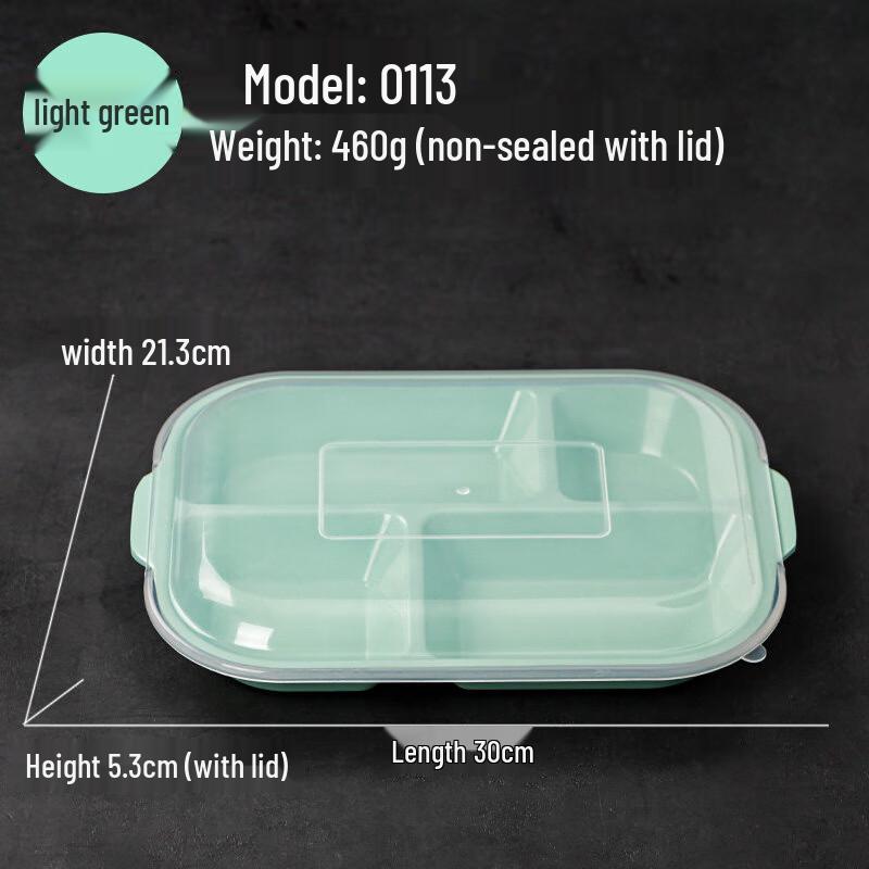 Melamine Divided Meal Tray with Lid