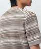 MUSINSA STANDARD Multi-Stripe Short-Sleeve Knit [Mushroom]