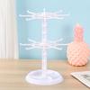 Multi-layer Keychain Hanging Rack Acrylic Material Adjustable Tiers Storage Rack Spinner Display DIY Organizer Display Rack
