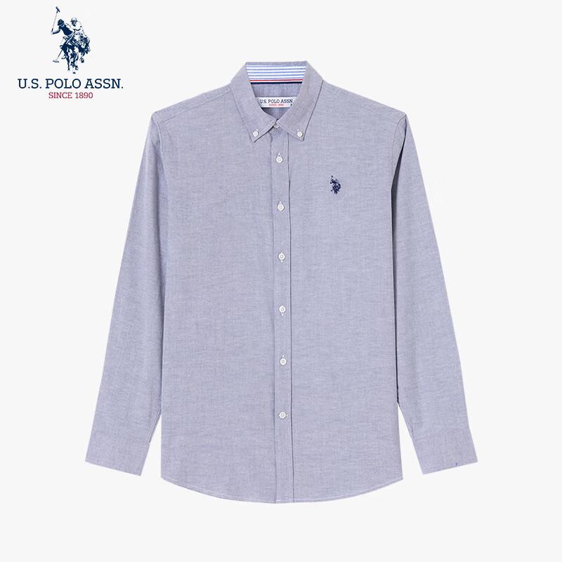 НАС. АССН ПОЛО. Мужская повседневная рубашка с длинным рукавом 3XL