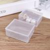 Mini Rectangle Storage Box Translucent Packing Dustproof Solid Strong Home Organizer Jewelry Ornaments Accept Case Container