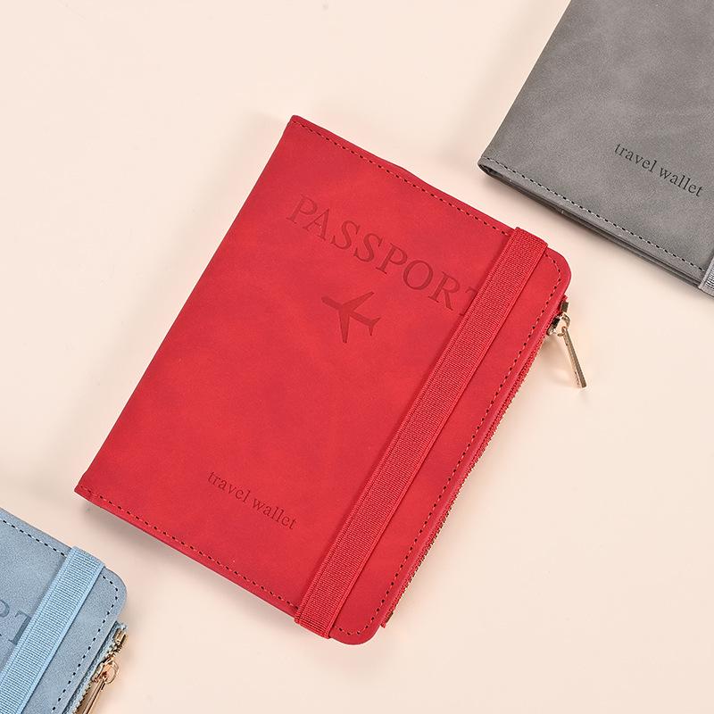 

Багатоколірний шкіряний гаманець-портмоне для паспорта та тримач | Ручний органайзер для документів і карток червоний