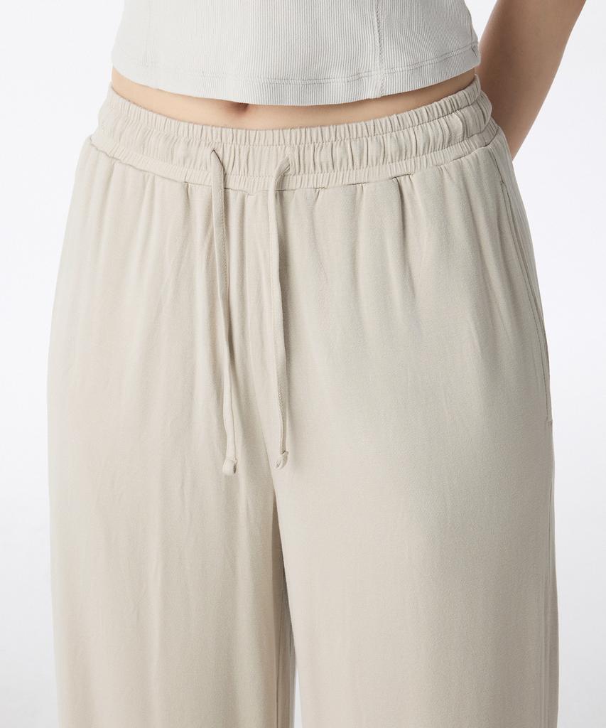 MUSINSA STANDARD WOMAN Women'S Jersey Wide Lounge Pants [Light Beige]