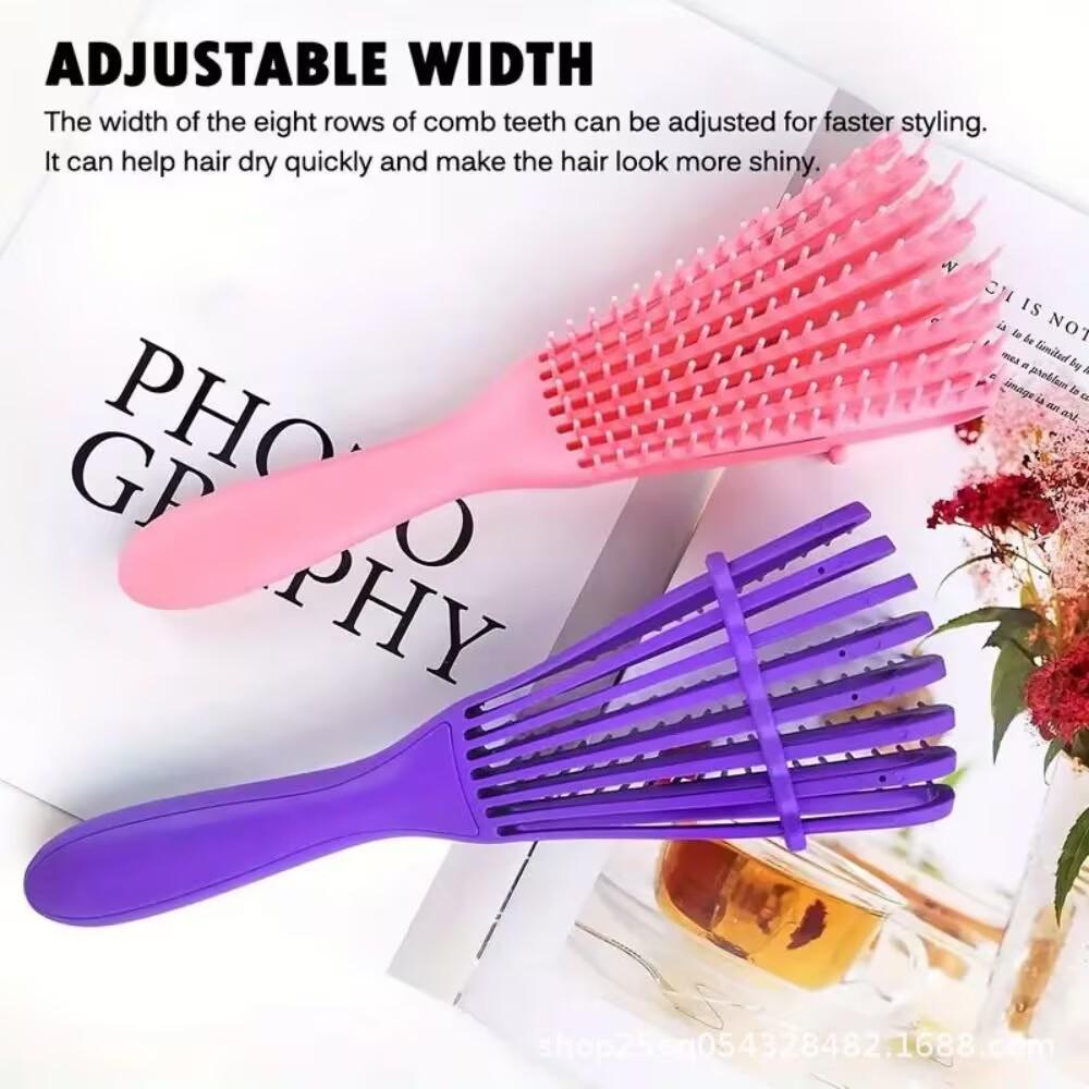 Detangling Hair Brush Octopus Curved Vented Massage Hairbrush for Wet Dry Hair Shampoo Styling Straight Curly Hair
