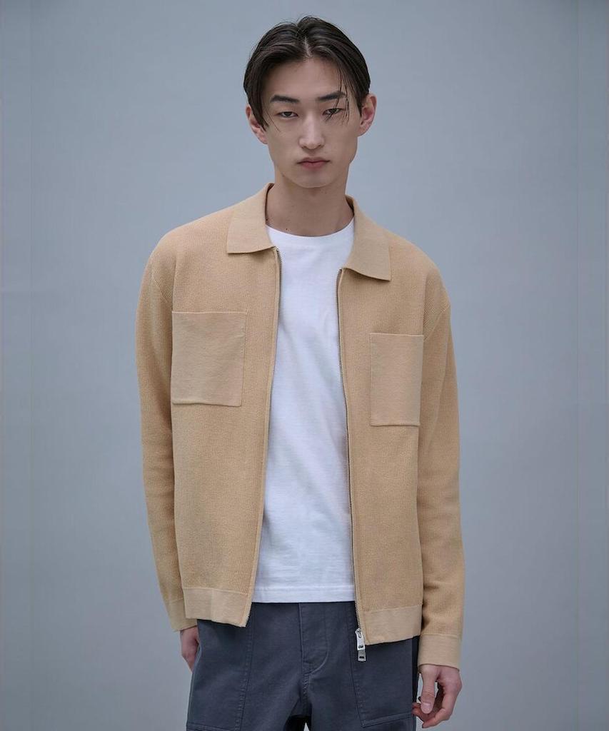 Shift.G Zipup Cardigan Beige
