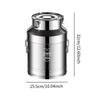 Milk Can Cereal Barrel Mulifunction with Lid Jar Tea Storage Tin for Commercial