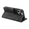 For iPhone 16 Pro Case Leather Flip Phone Cover Splicing Stitching
