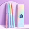 4pcs Magic Nebula Gel Pens Gradient Style 0.5mm Ballpoint Black Color Ink for Writing Office School