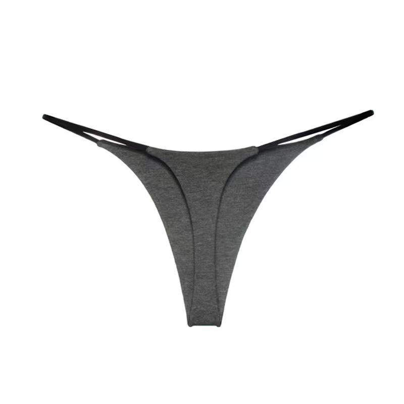 Calcinhas Fio Dental Femininas de Cintura Baixa Estampadas Leopardo Zebra Liso Sexy Micro T-back Lingerie Multicor Para Uso Diário na Praia