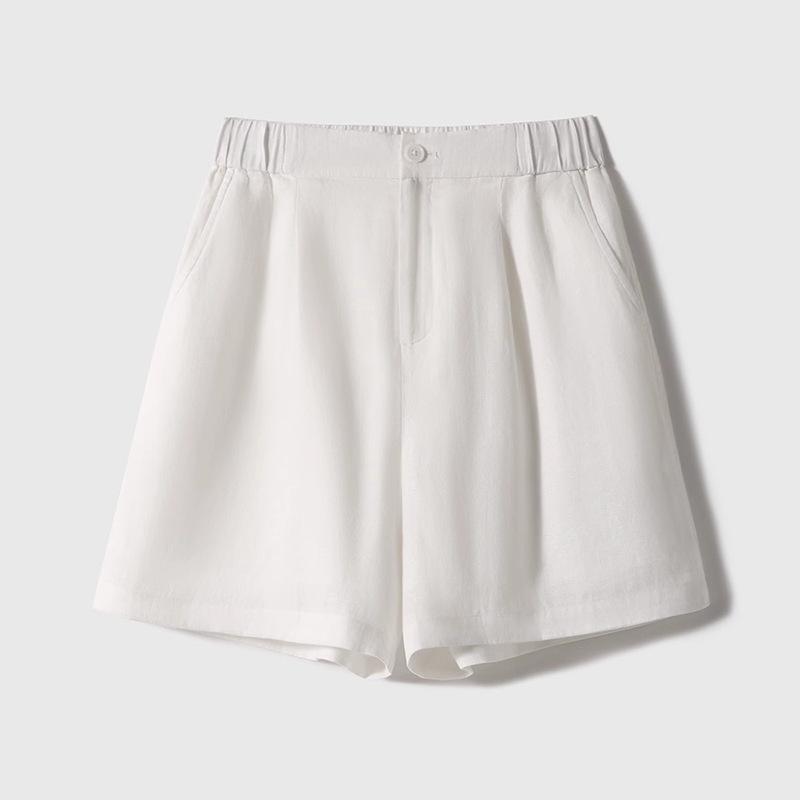 

Linen Set: Minimalist Top, Shorts, & Trousers for Women S