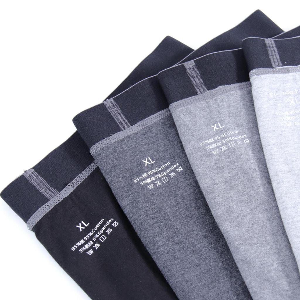 Men's Boxers Briefs Cotton Underwear Fashion Solid Color Comfortable Panties Breathable Gym Fitness Running Underwear L XL XXL 3XL