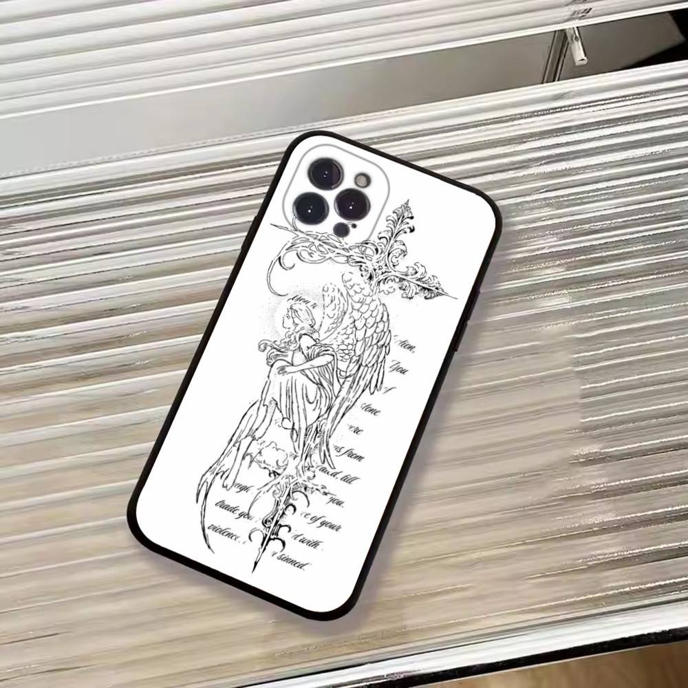Middle Ages Retro Angel Phone Case Silicone Soft For IPhone 17 16 15 14 13 12 11 X XR Plus Pro Max Plus