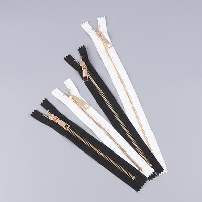 Fai da te Riparazione Cucito Hardware Accessori 20/25/30Cm Cerniere in metallo Chiuse Autobloccanti Cerniere per Borsa Abbigliamento Indumento