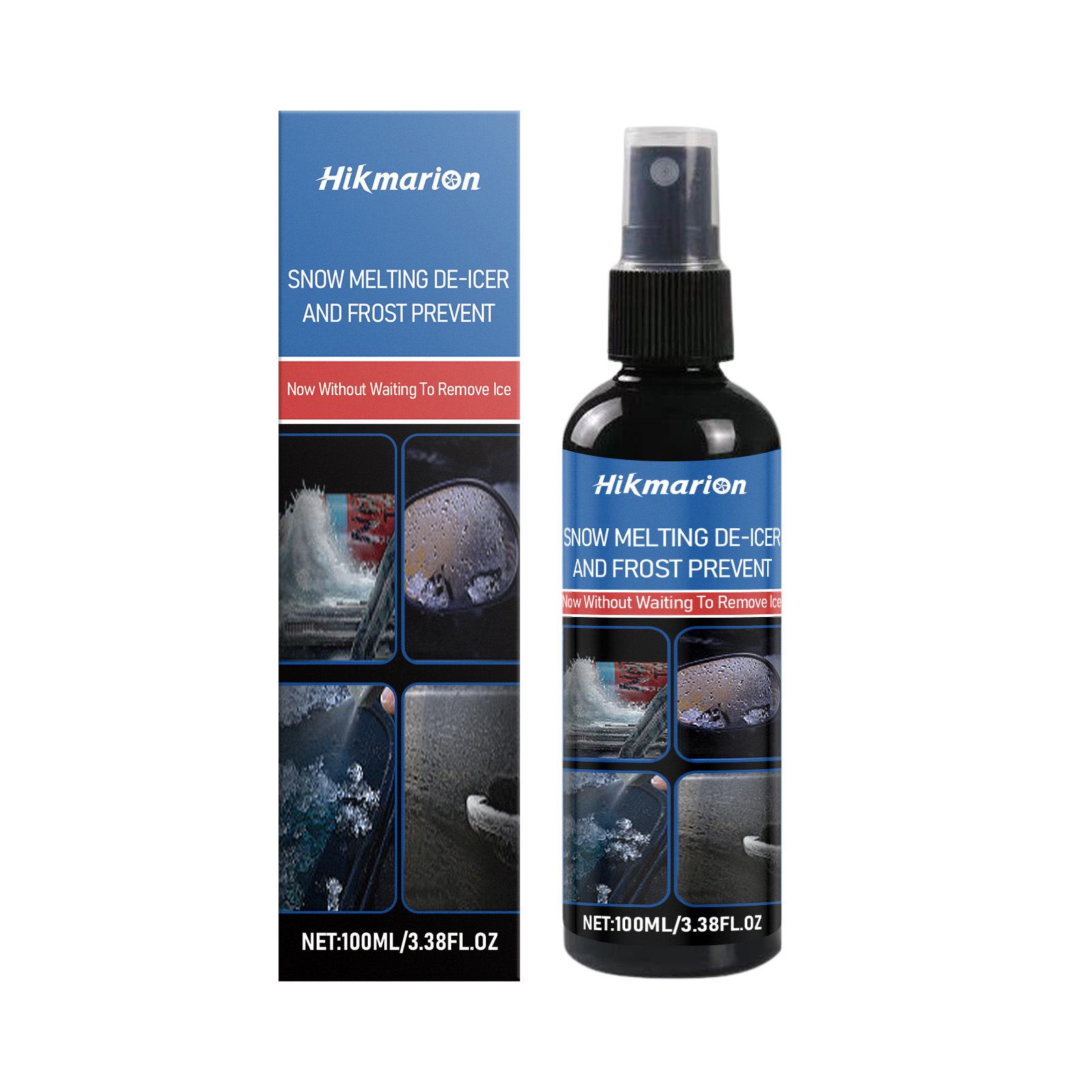 Hikmarion Car Window De-Icer Spray: Snow and Frost Melter