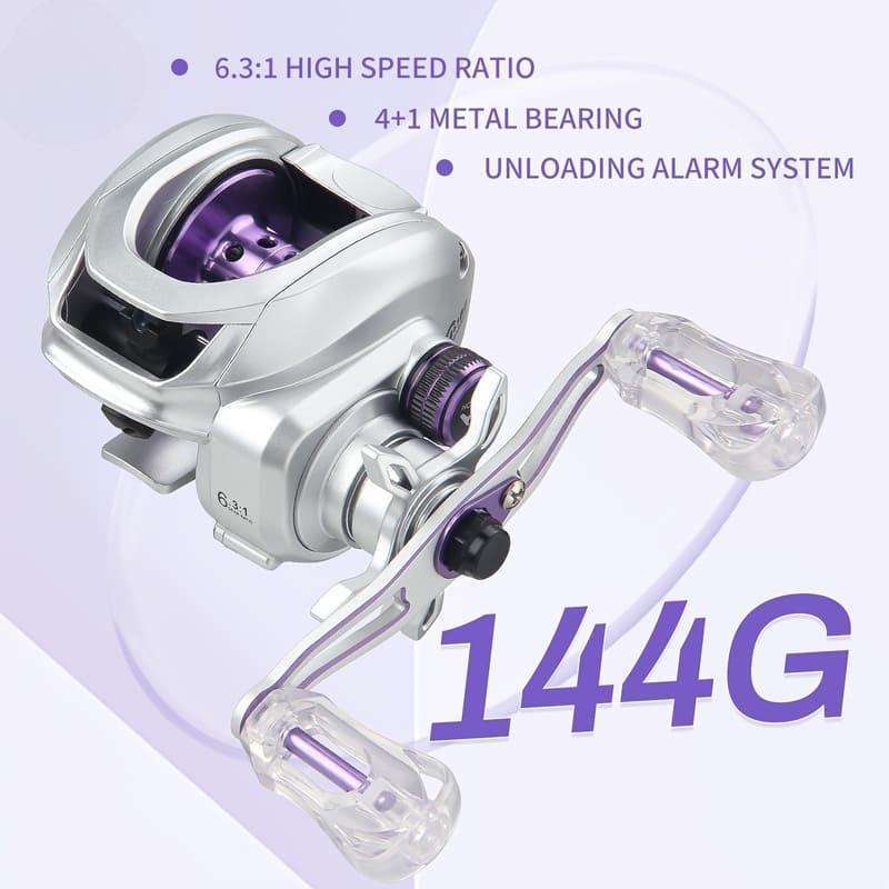 Baitcasting Reel6.3:1 Gear RatioAluminum Alloy and PA ConstructionGreat for Both Freshwater and Saltwater FishingIdeal Holiday Gift for Anglers