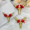Three-Way Brass Gas Valve with Pagoda Pointed Nozzle for Liquefied Gas Stoves