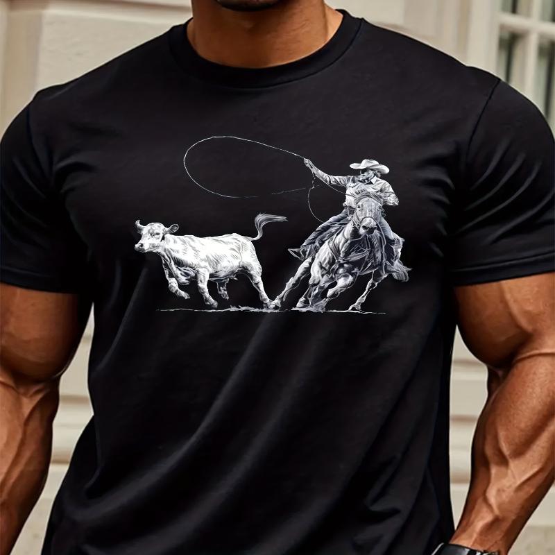 

Stripe Color Block T-shirt - Fashionable Casual Classic Versatile Style XXL серый