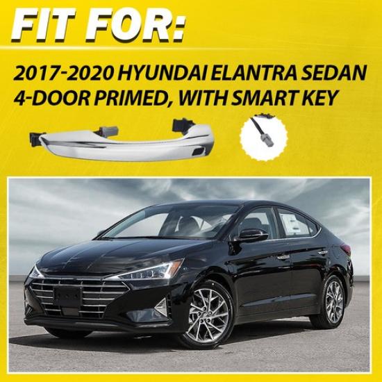 Front Left Outside Door Handle Chrome For 2017- Hyundai Elantra Sedan EOOK
