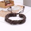 Handcraft Twining Designs Black Brown Sturdy PU Leather Bracelet for Men and Women Special Day Gifts Casual Wear