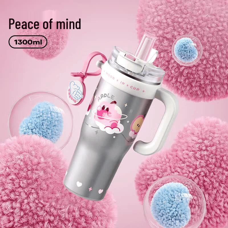 RELEA Large Capacity Insulated Straw Tumbler