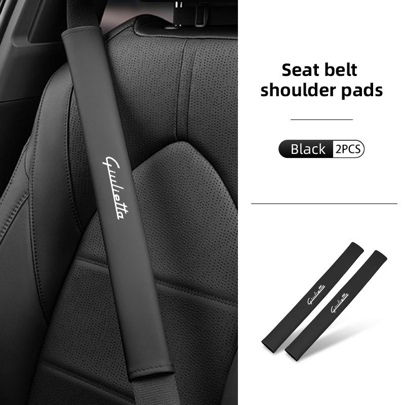 AGTVC1 2026 Hot Alfa Romeo Car Seat Seat Belt Shoulder Protector Pad Auto Accessories For Alfa Romeo Giulietta GT 159 147 156 Mito Brer