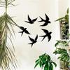 Black Swallow Silhouette Wall Hanging for Indoor/Outdoor Decor in Living Room or Bedroom